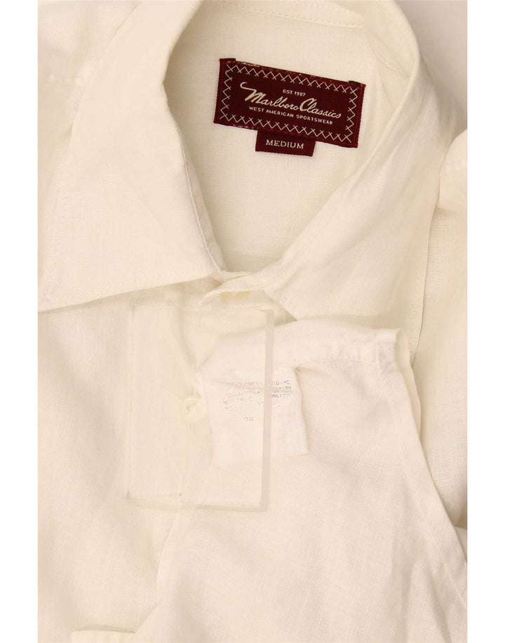 Chemise à manches courtes homme Marlboro Classics blanc moyen
