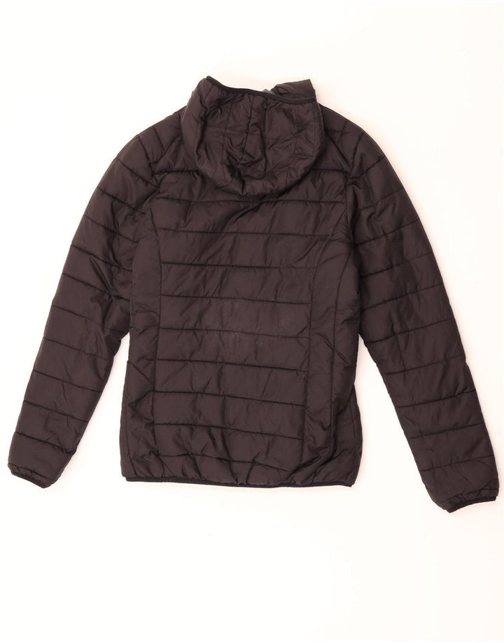Ellesse Veste matelassée réversible à capuche pour femme UK 10 Small Grey Nylon