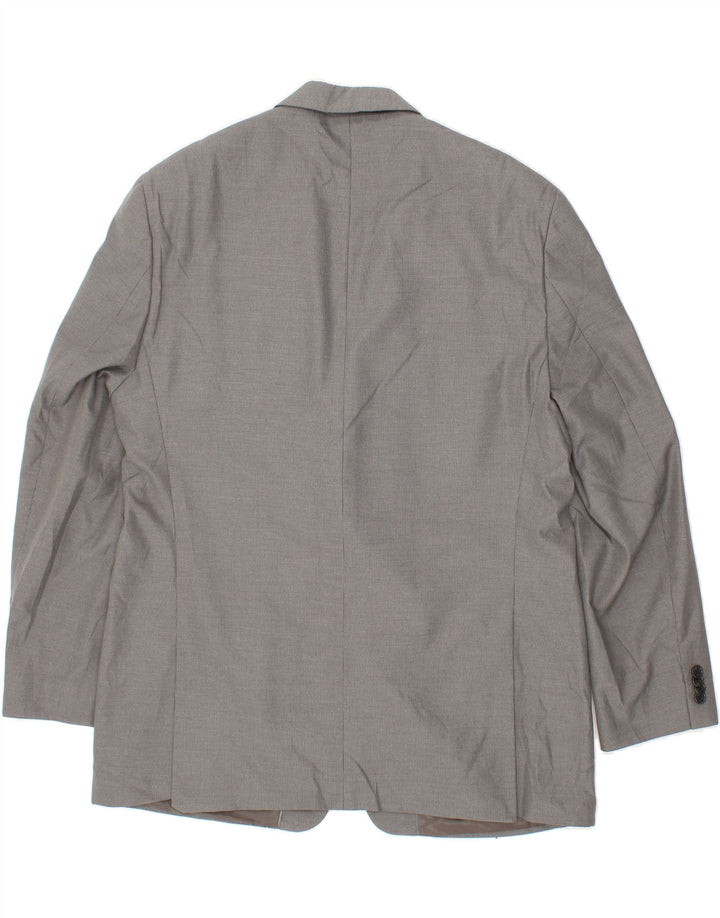 MICHAEL KORS Mens 2 Button Blazer Jacket UK 46 3XL Grey Pinstripe Vintage Michael Kors and Second-Hand Michael Kors from Messina Hembry 