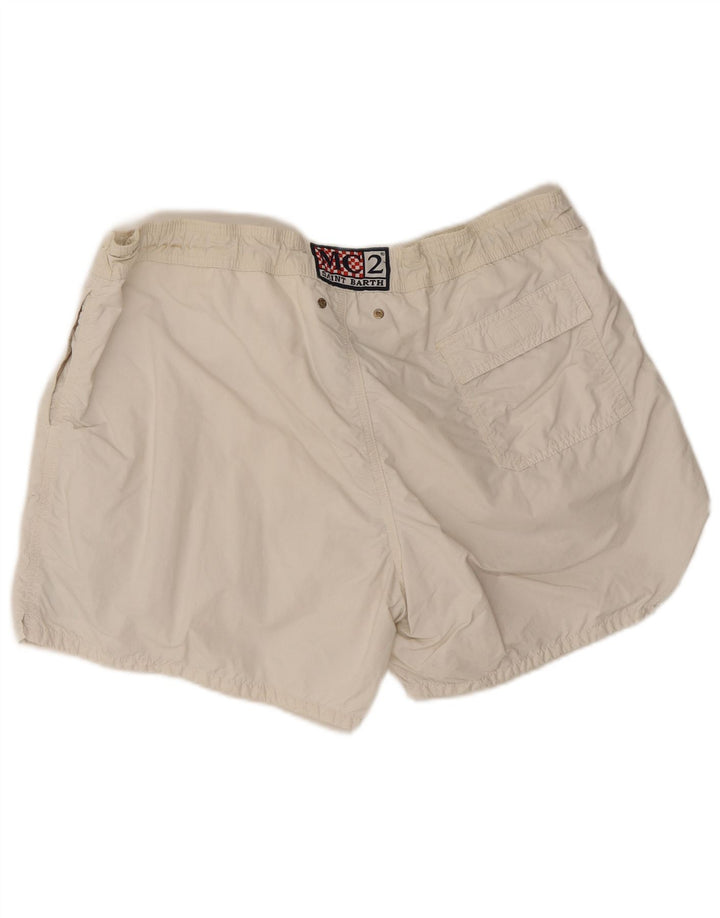Saint Barth Short De Bain Graphique 2XL Blanc Polyamide Homme