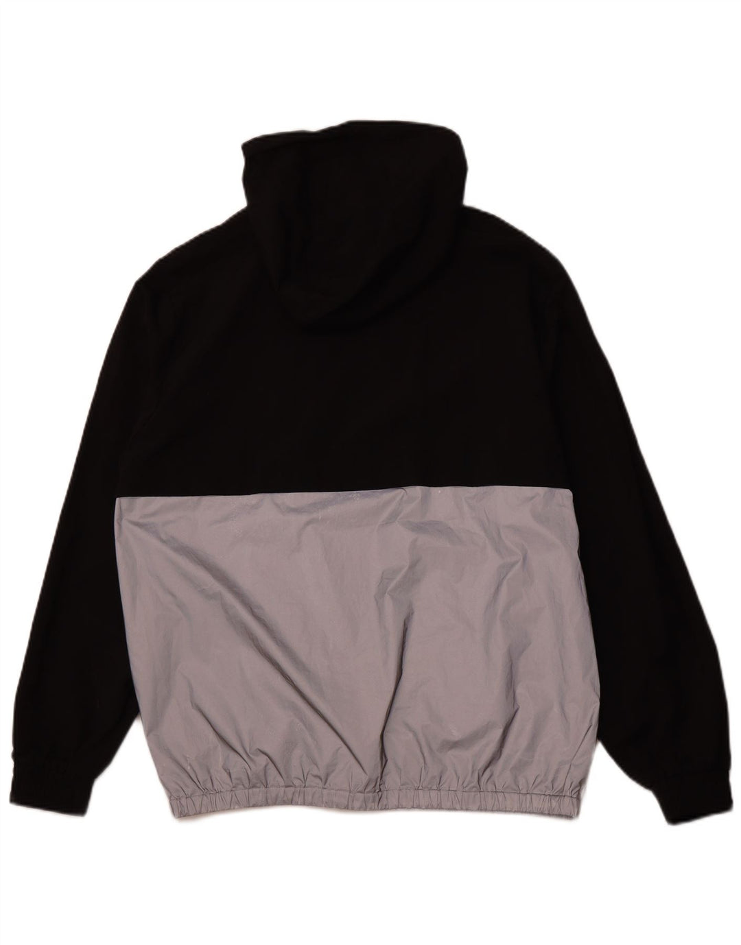 FILA Veste de survêtement à capuche et col zippé pour homme Large Noir Colorblock