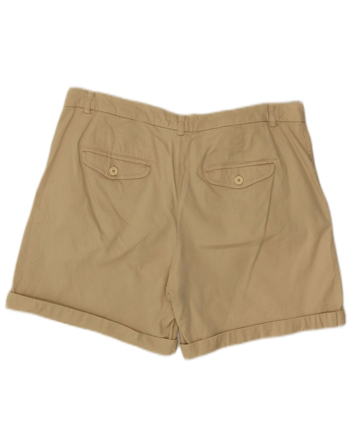 BENETTON Short Chino Femme W34 Large Jaune
