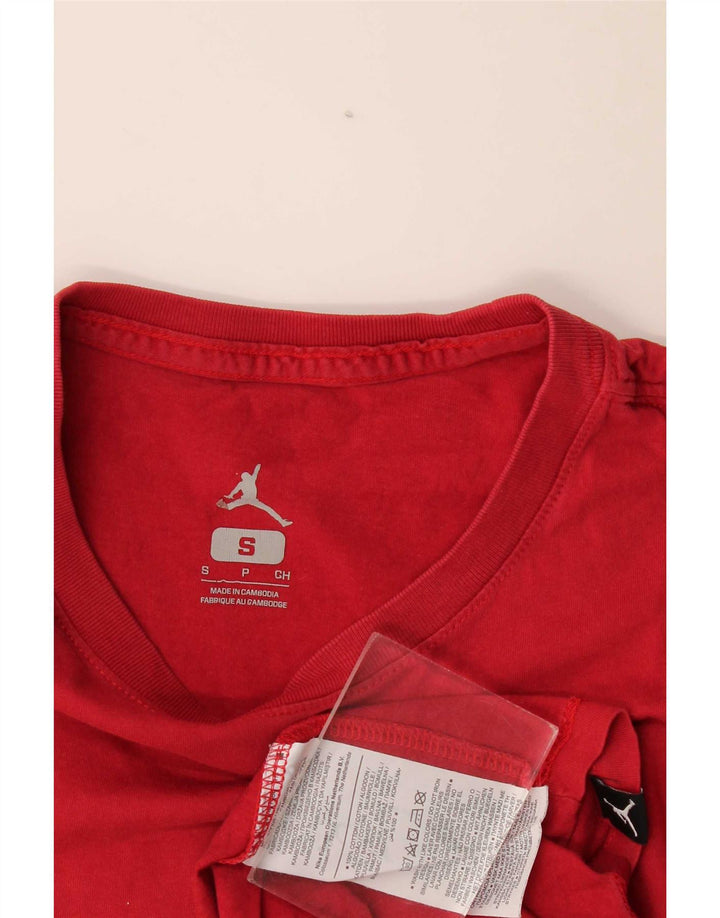 Jordan T-Shirt Homme Petit Rouge Coton