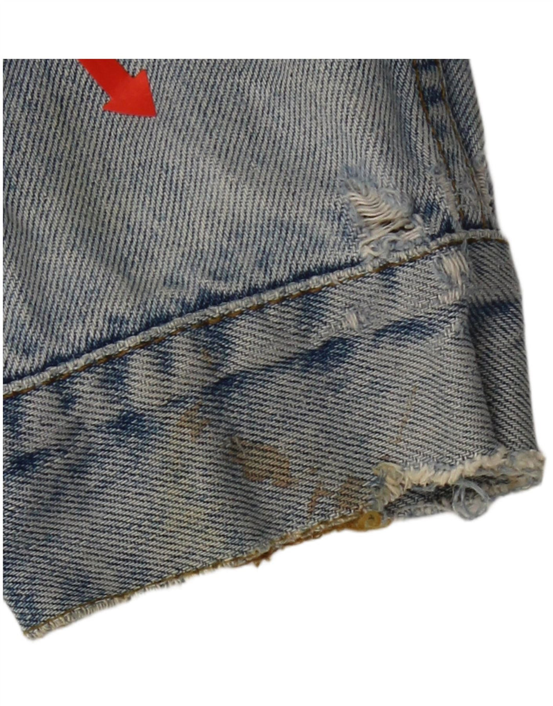 Levi's Veste en Jean Homme UK 38 Bleu Moyen Coton