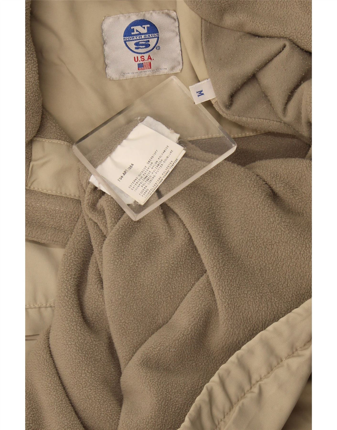 North Sails Veste coupe-vent pour homme UK 38 Beige moyen Polyamide