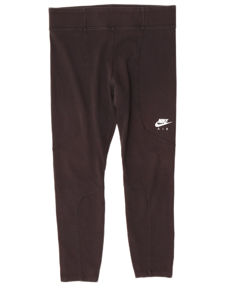 Nike Legging court pour femme UK 44 Large Noir Polyester