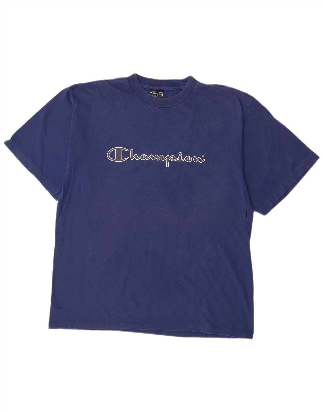 CHAMPION T-Shirt Graphique Homme Top XL Bleu Marine Coton
