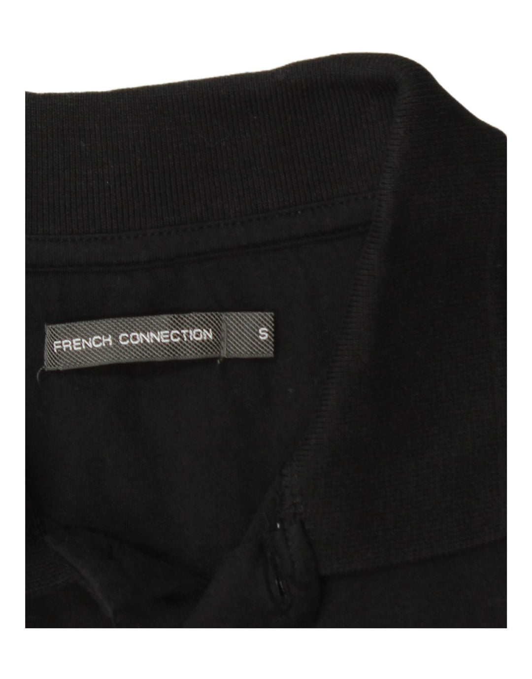 FRENCH CONNECTION Mens Polo Shirt Small Black Cotton Vintage French Connection and Second-Hand French Connection from Messina Hembry 