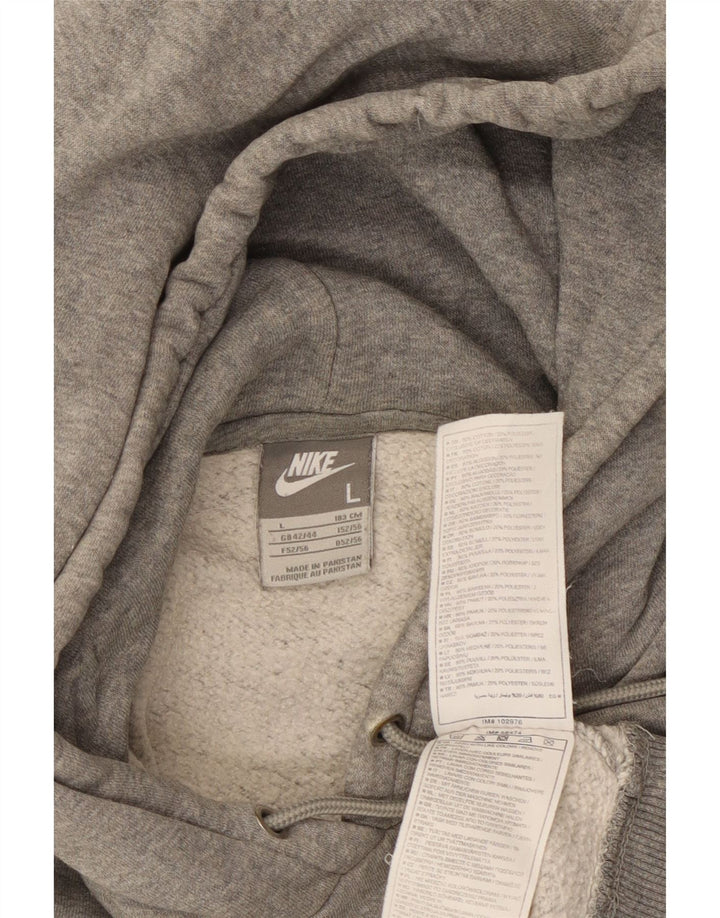 NIKE Pull à capuche pour homme UK 42/44 Grand coton moucheté gris