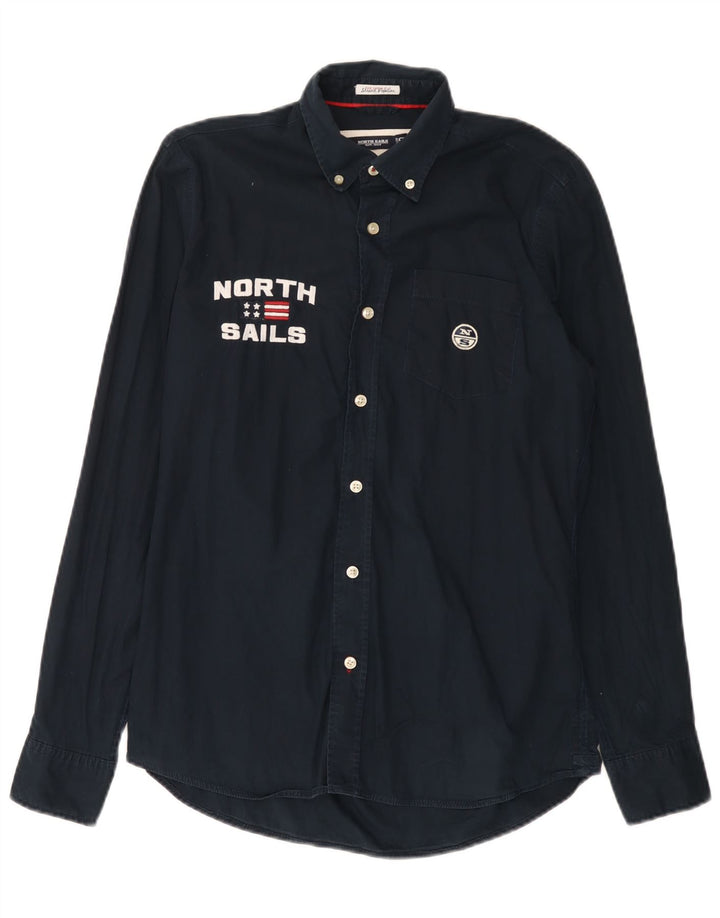 North Sails Chemise Graphique Homme Petit Bleu Marine Coton