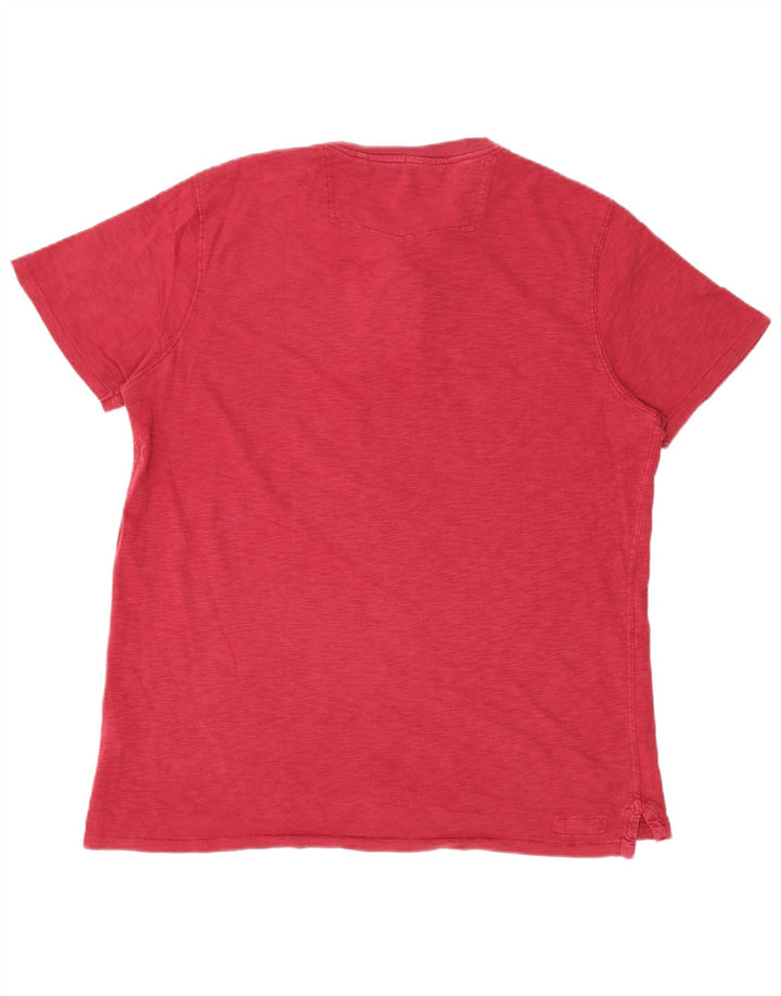 Fat Face T-Shirt Homme Haut Large Rouge Coton