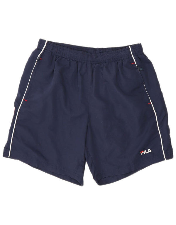 Fila Short de sport graphique garçon 13-14 ans XL bleu marine polyester
