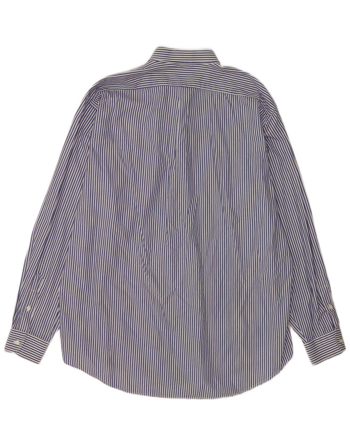 NANI BON Chemise Homme Taille 42 Grande Rayure Bleue