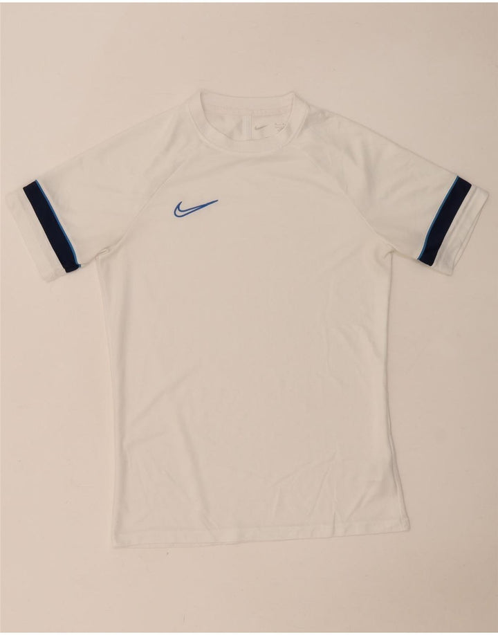 NIKE T-shirt Dri Fit pour homme en polyester color block blanc moyen