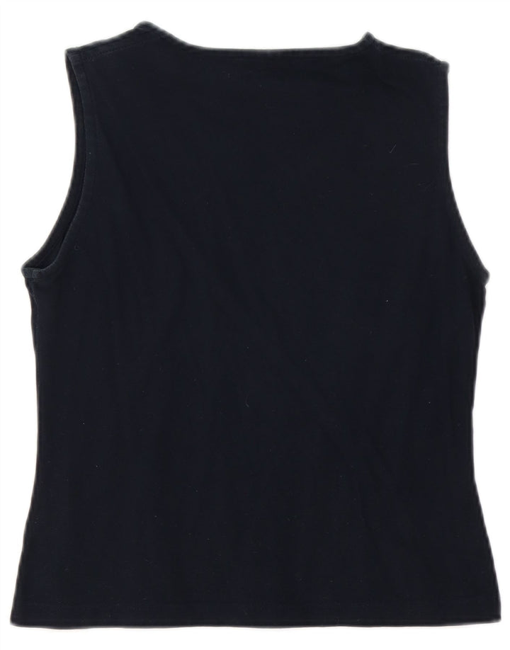 SERGIO TACCHINI Débardeur Femme UK 12 Bleu Marine Moyen