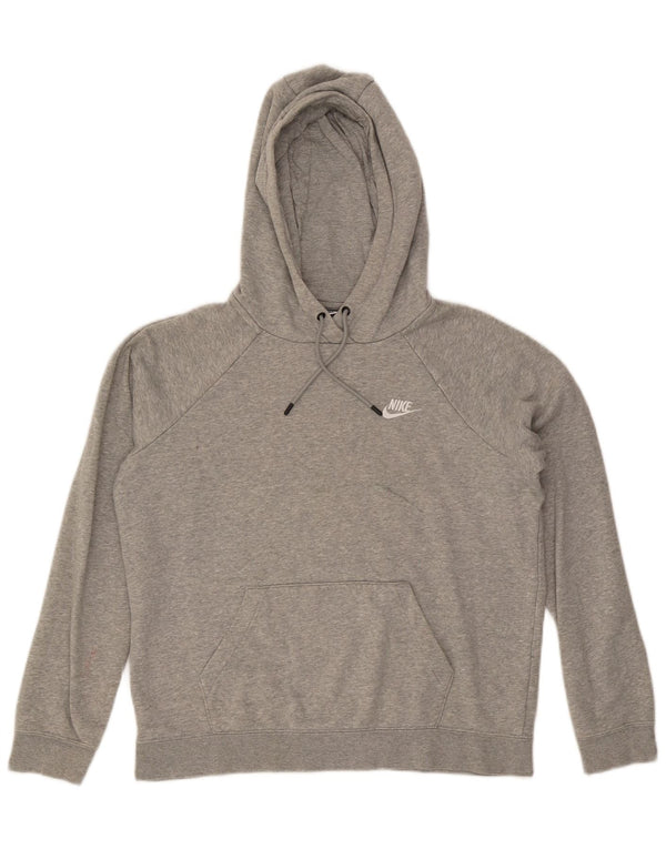 Nike Pull à capuche pour femme UK 14 Gris moyen chiné en coton