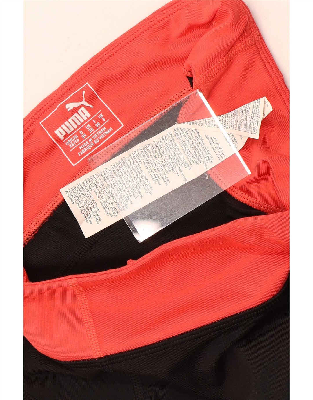 Puma Legging Capri Femme UK 8 Small Noir Colorblock Polyester