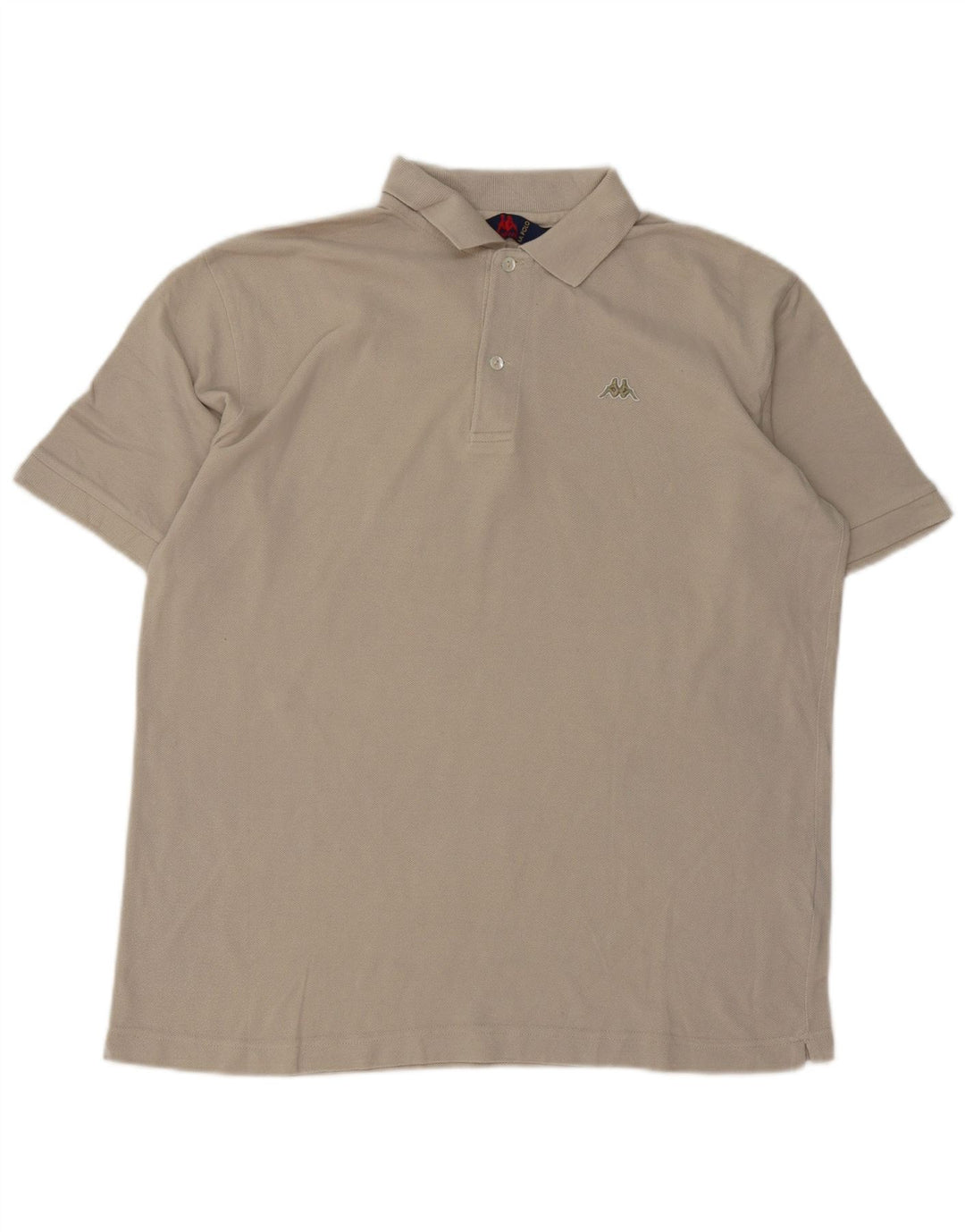 Kappa Polo Homme Gris Moyen Coton
