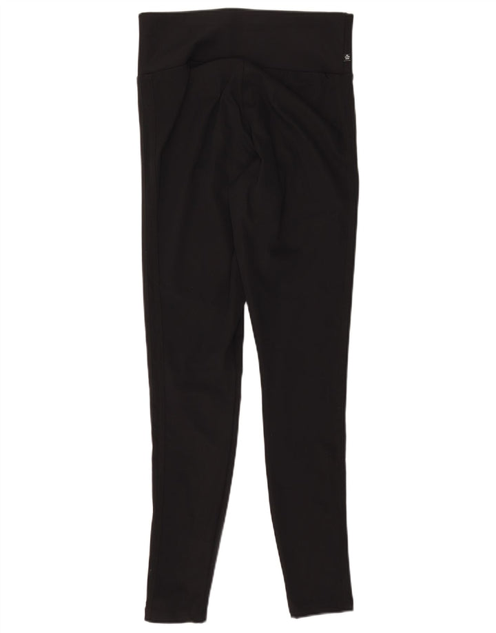 ADIDAS Leggings Femme UK 12 Polyester Noir Moyen