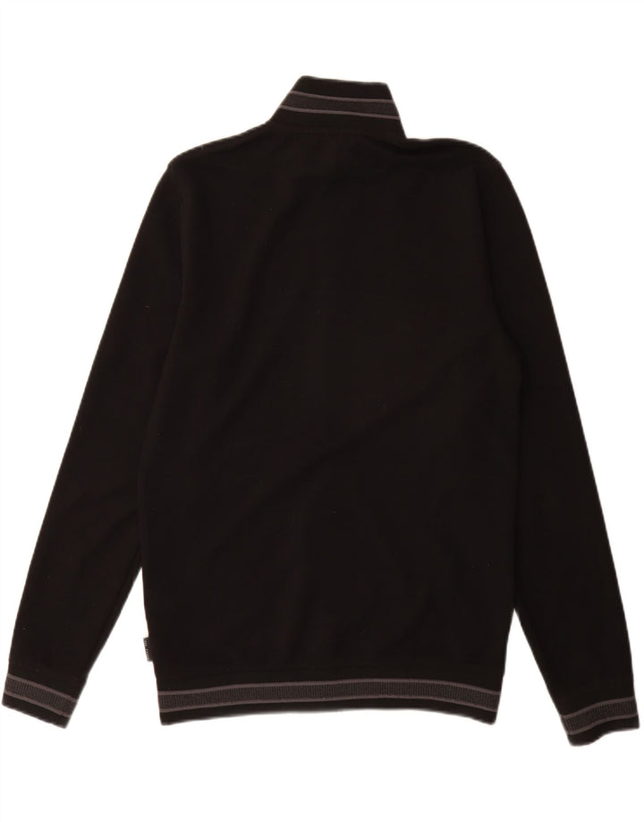 Ted Baker Veste de survêtement pour homme Taille 2 Petit Noir Polyester
