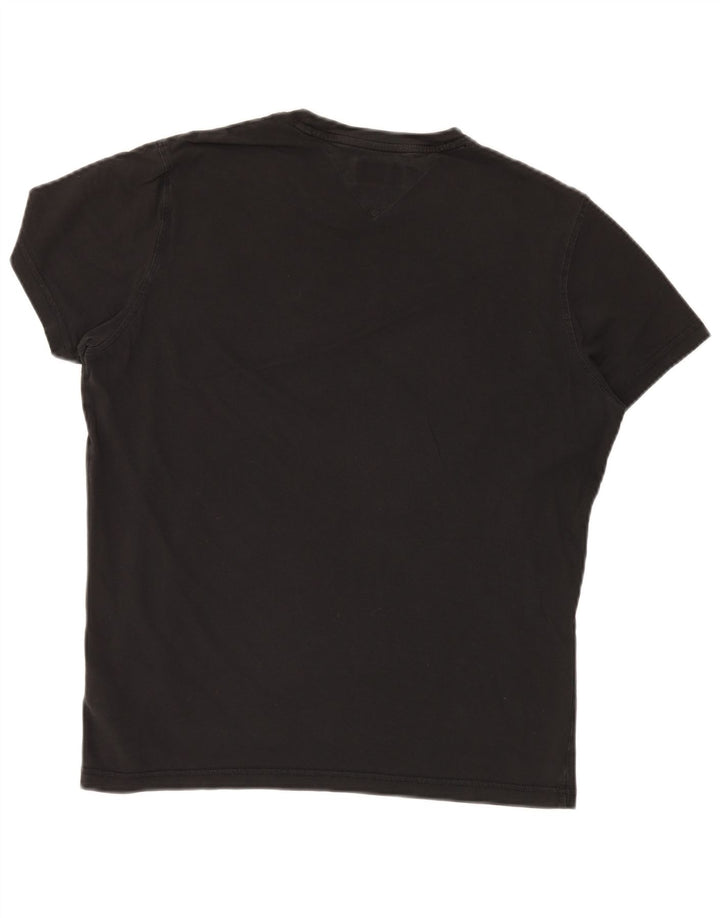 TOMMY HILFIGER T-Shirt Homme Noir Moyen Coton