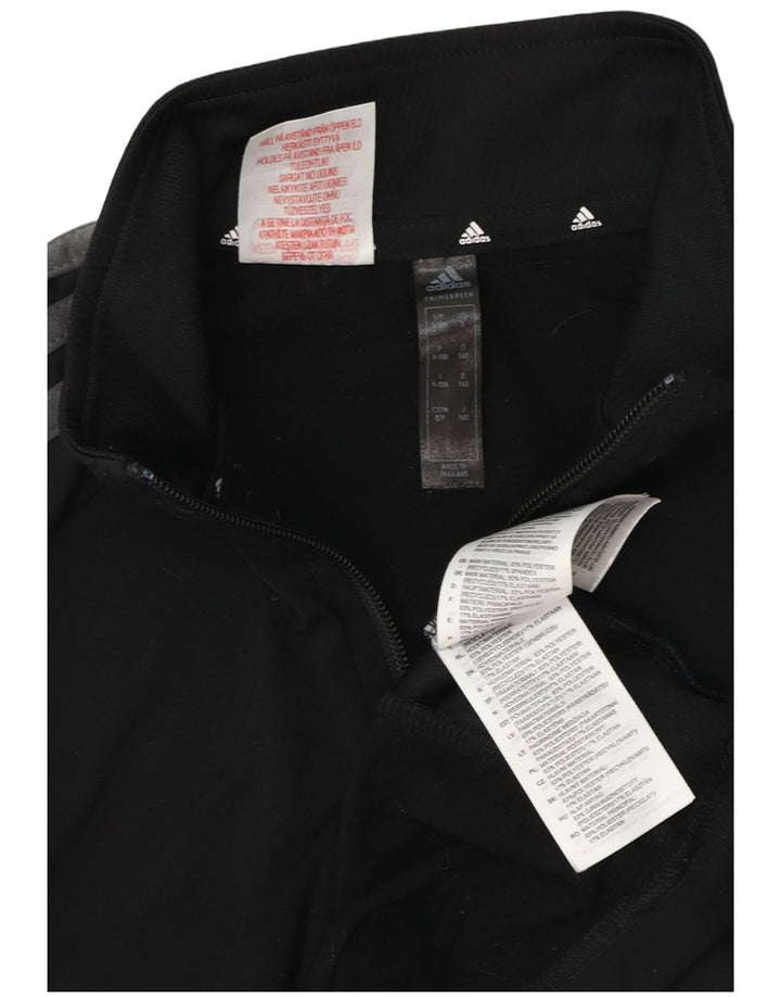 Adidas Haut de survêtement Aeroready pour garçon avec col zippé 9-10 ans Noir