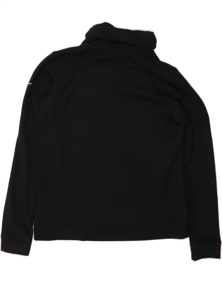 NIKE Mens Graphic Roll Neck Sweatshirt Jumper Small Black Polyester Vintage Nike and Second-Hand Nike from Messina Hembry 