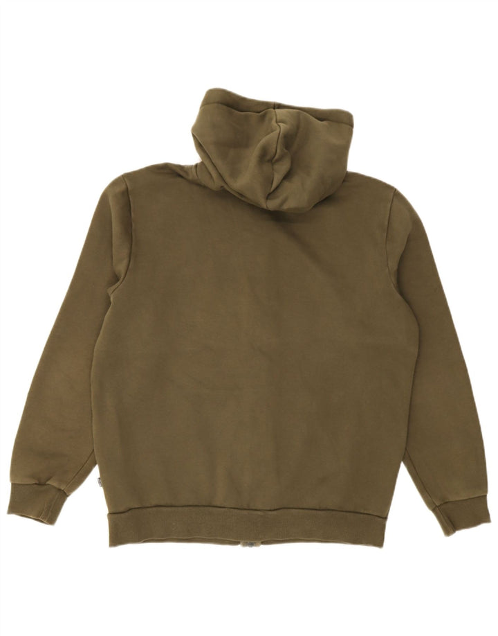 Puma Sweat à Capuche Graphic Zip Homme Kaki Moyen Coton