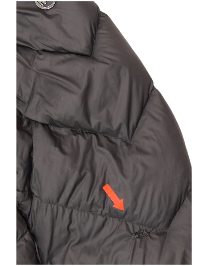 MICHAEL KORS Manteau rembourré à capuche pour femme UK 18 XL Nylon gris