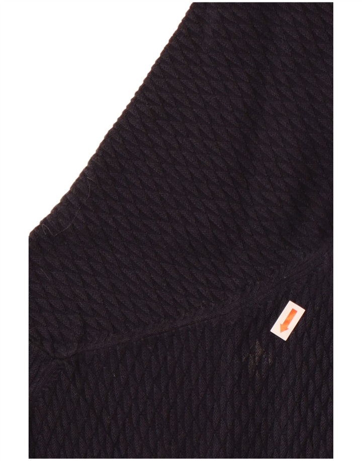 MASSIMO DUTTI Pull col bateau pour femme UK 10 Petit Bleu marine Coton