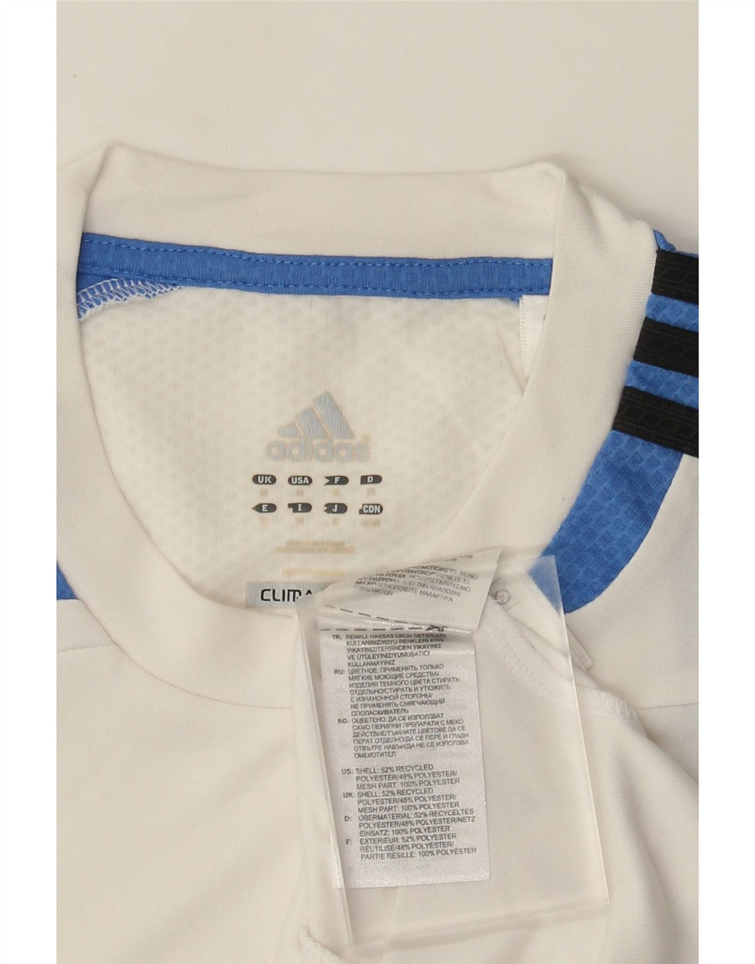 Adidas Hommes Climacool Débardeur Blanc Moyen Polyester Colorblock