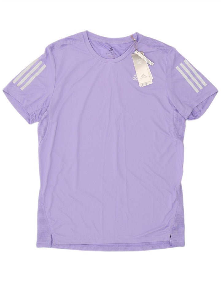 Adidas Homme Aeroready T-Shirt Top Violet Moyen Polyester