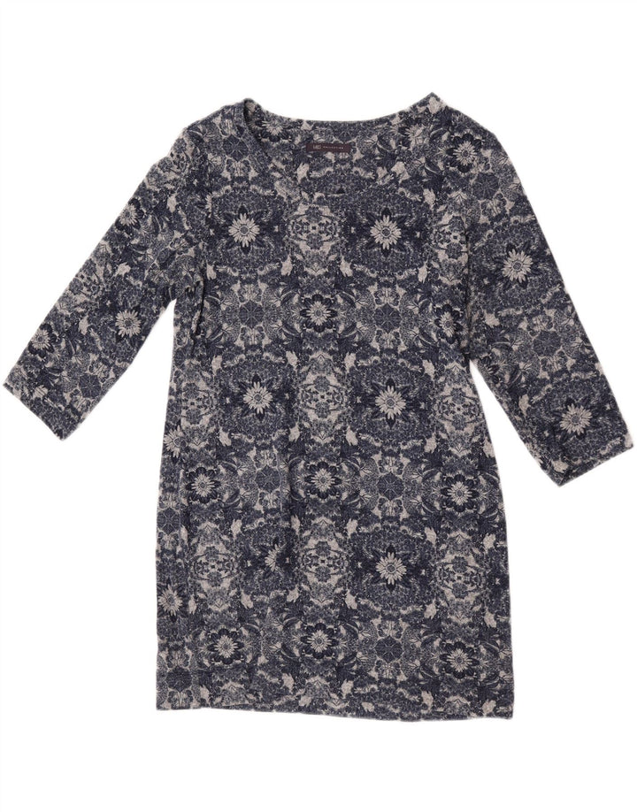 Marks & Spencer Tunique à manches 3/4 pour femme UK 14 Gris moyen floral