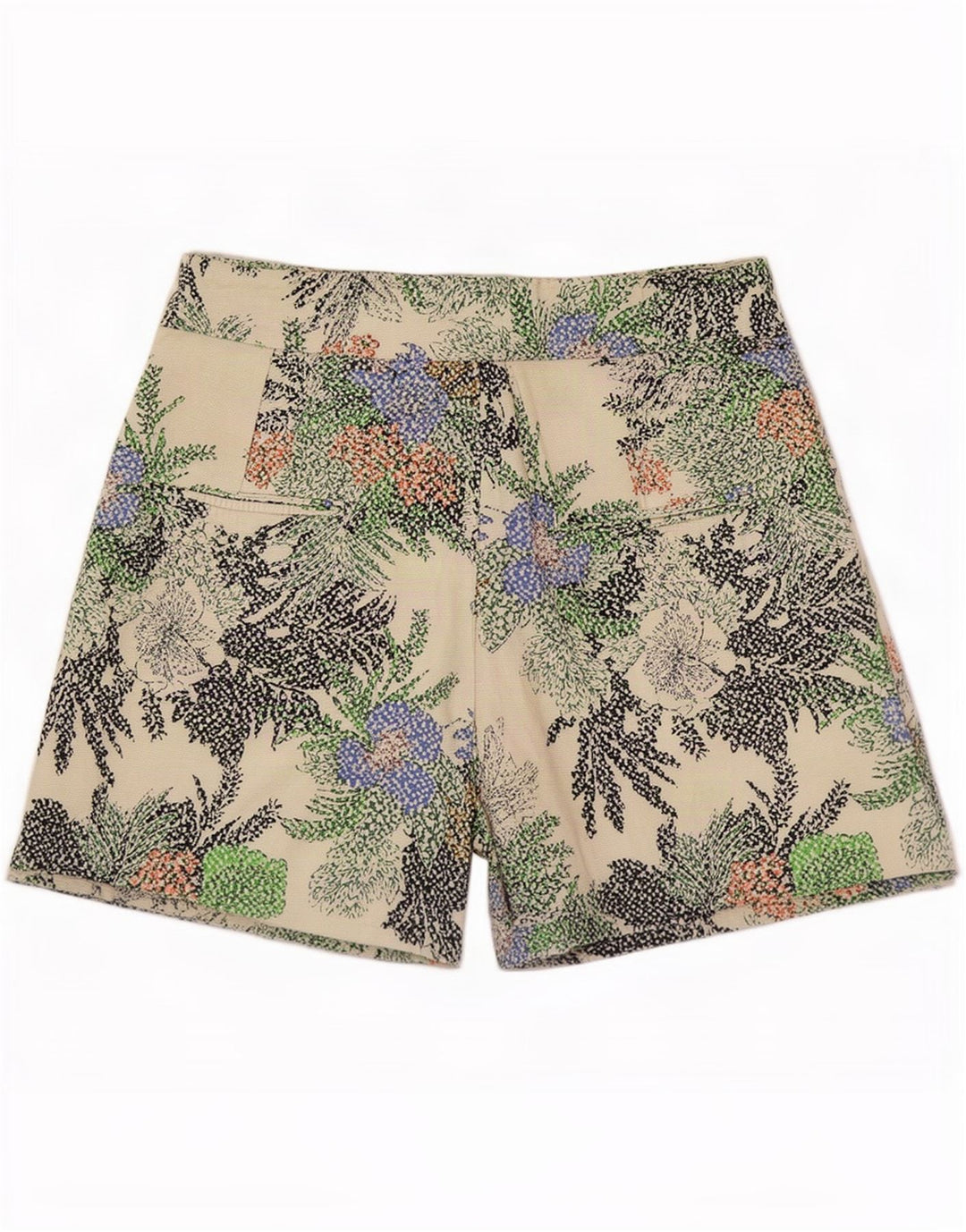 Zara Short décontracté pour femme Medium W28 Multicolore Floral