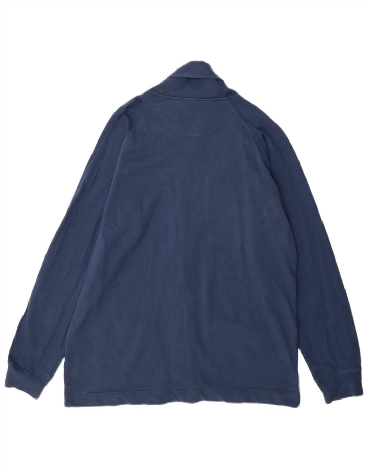 Chaps Homme Survêtement Top Veste Large Bleu Marine Coton
