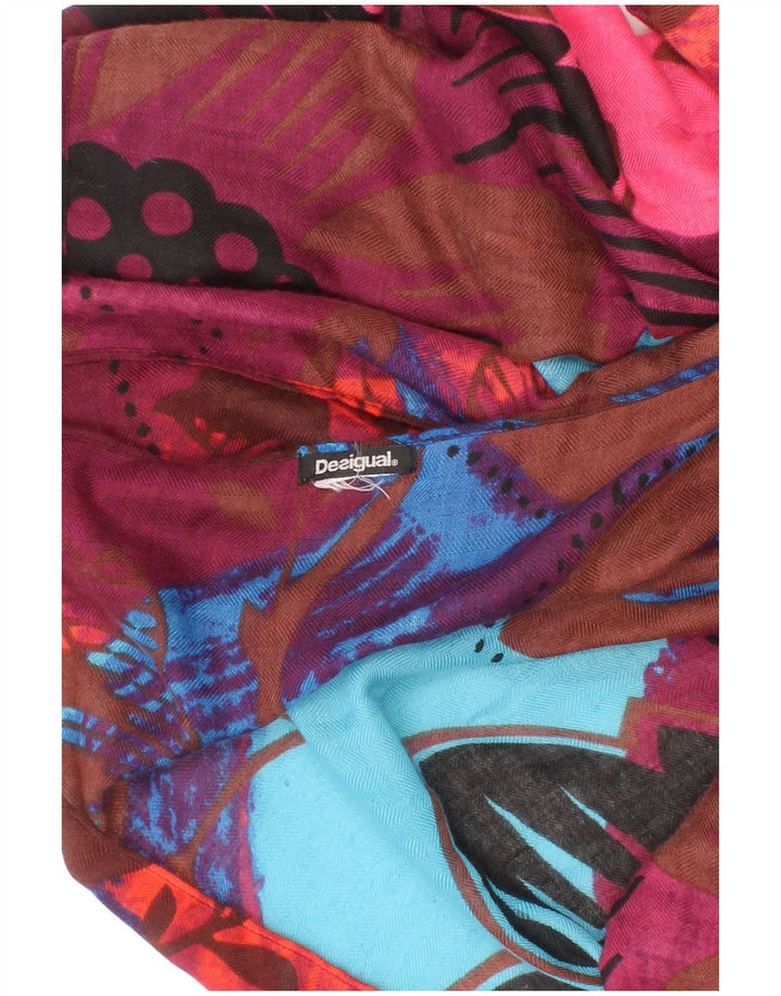 Desigual Femme Écharpe Rectangle Graphique Taille Unique Multicolore Bohème