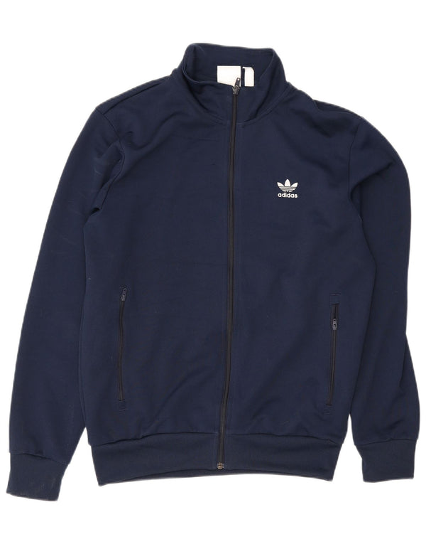 Adidas Veste de survêtement pour homme Bleu marine moyen Polyester