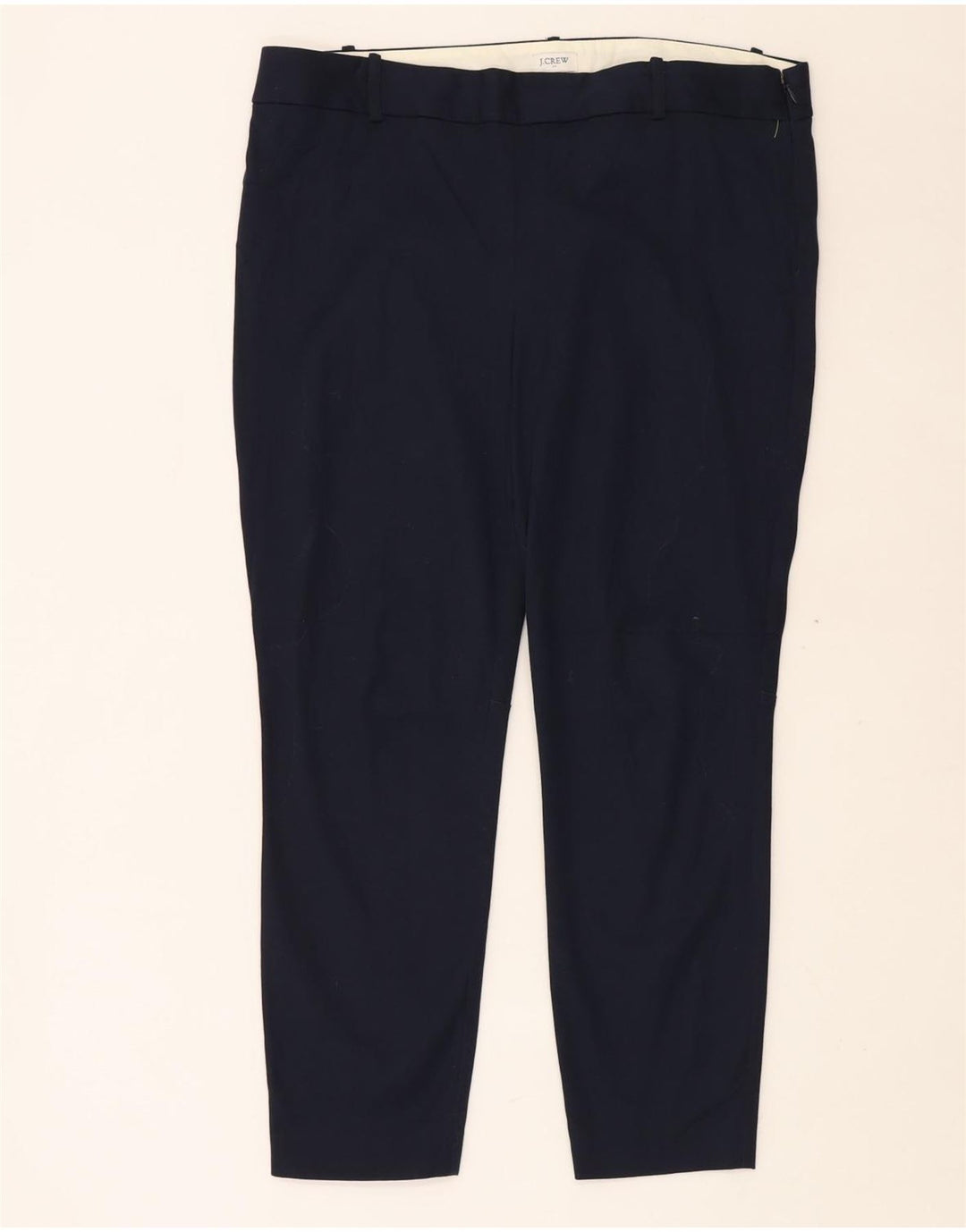 J. CREW Pantalon décontracté skinny pour femme US 14 XL W36 L28 Bleu marine Coton