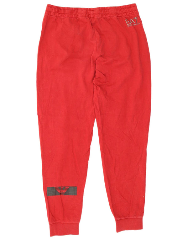 Pantalon de survêtement graphique Emporio Armani homme Joggers XL coton rouge