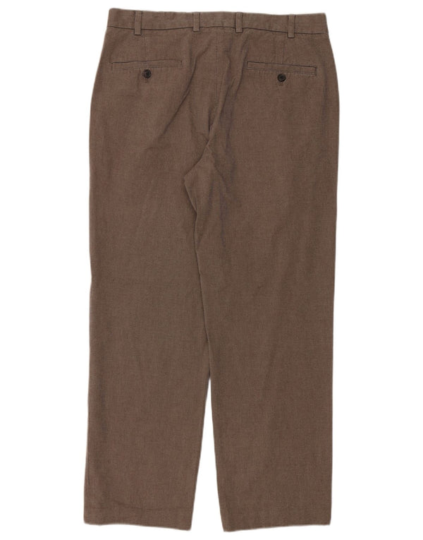 Brooks Brothers Pantalon Chino Droit 346 Homme W34 L29 Marron Coton