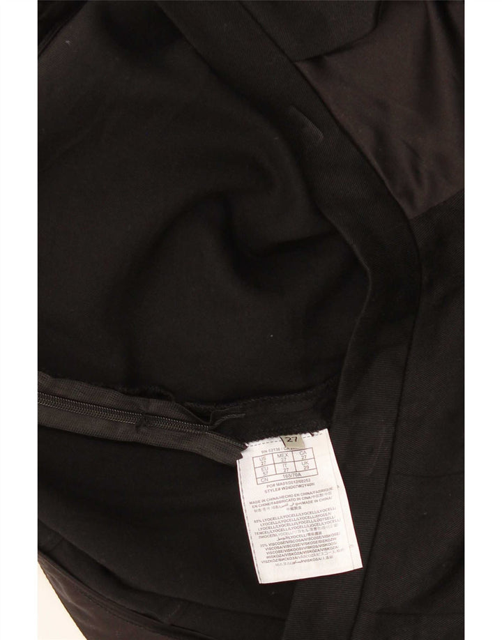 Guess Femme Taille Basse Mini Jupe W29 Moyen Noir Lyocell