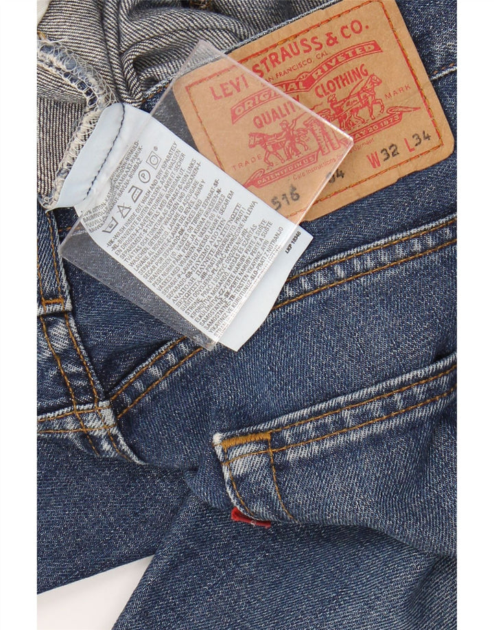 Levi's Short en Jean 516 W32 Homme Bleu Moyen Coton