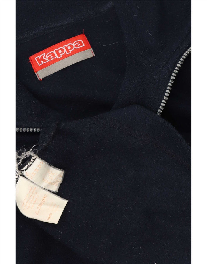 Kappa Pull Polaire Col Zippé Homme Bleu Marine Moyen Polyester