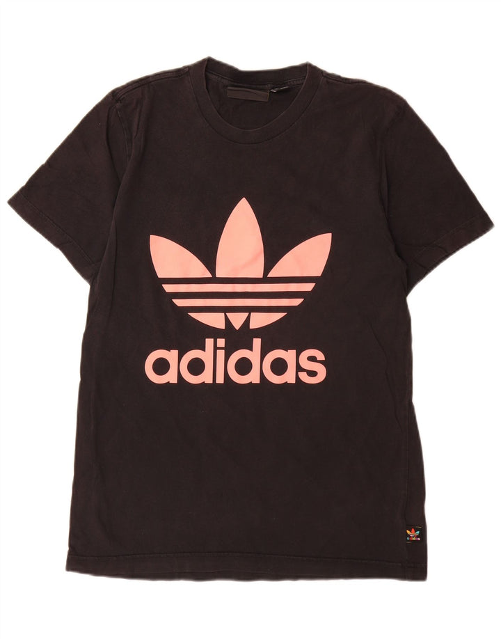 Adidas Femmes Pharrell Williams Graphic T-Shirt Top Petit Noir Coton