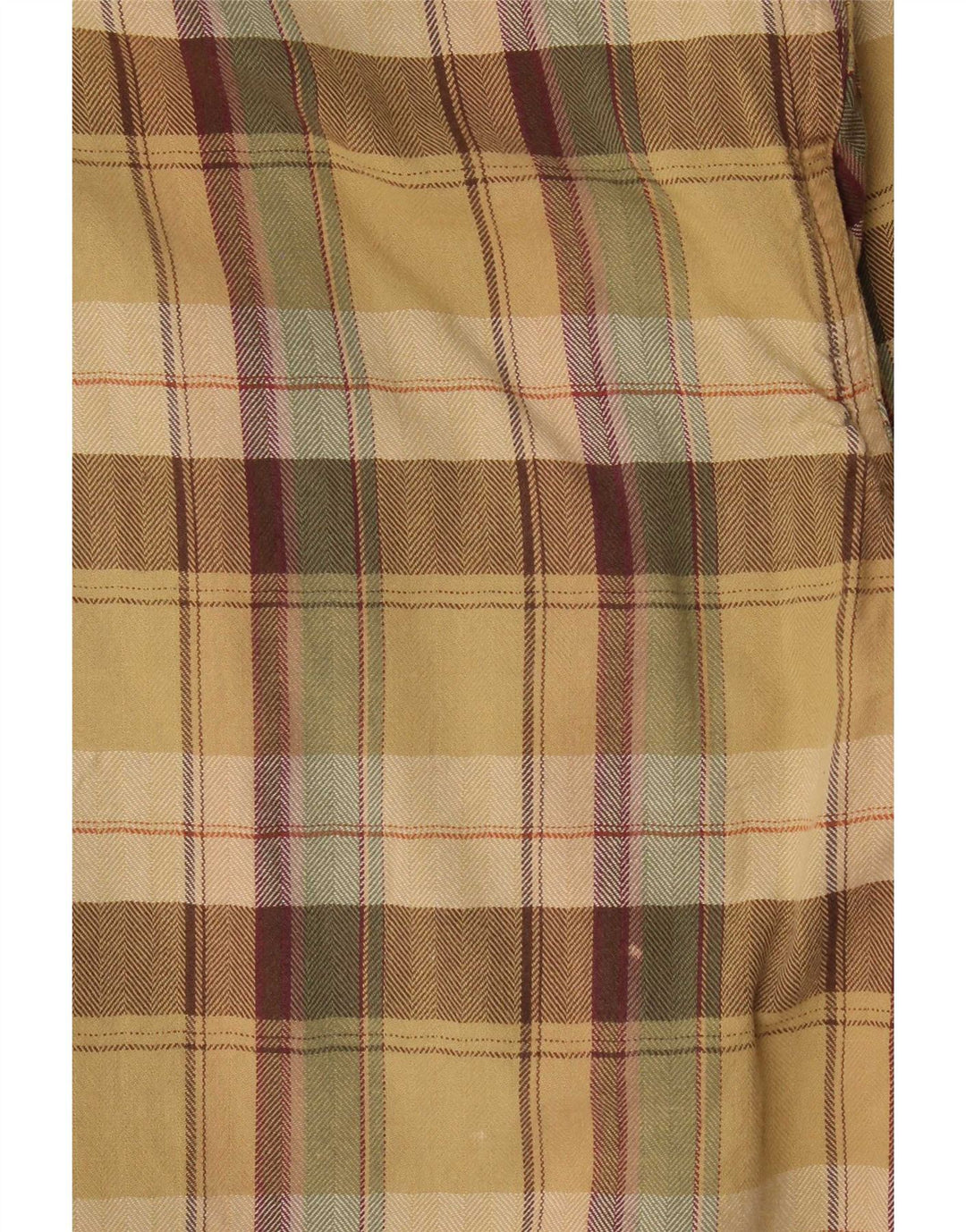 Camel Active Chemise en flanelle pour homme à carreaux beiges