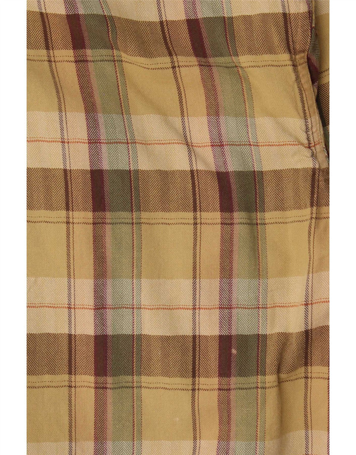 Camel Active Chemise en flanelle pour homme à carreaux beiges