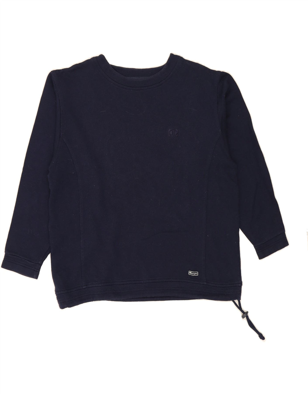 CHAMPION Womens Sweatshirt Jumper UK 14 Medium Navy Blue Cotton Vintage Champion and Second-Hand Champion from Messina Hembry 