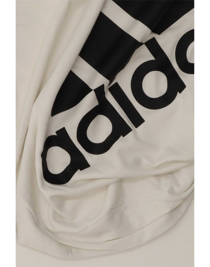 Adidas T-Shirt Graphique Homme Blanc Moyen