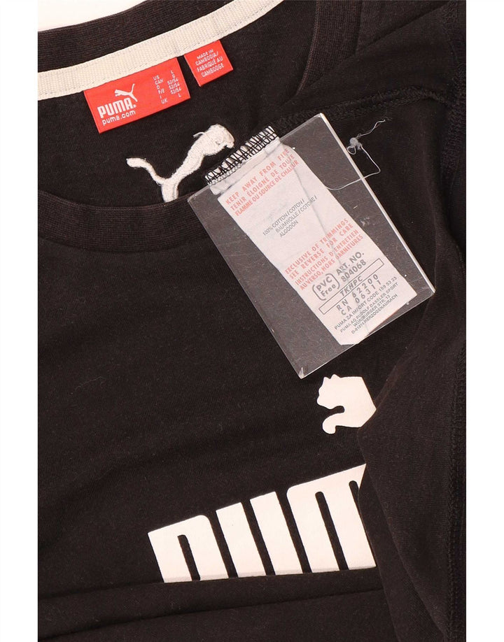 Puma T-shirt graphique pour homme, grand, en coton, marron