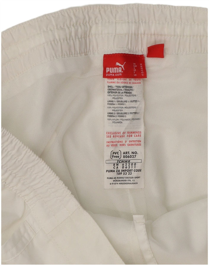 PUMA Pantalon de survêtement pour femme UK 12 Medium Blanc Polyester